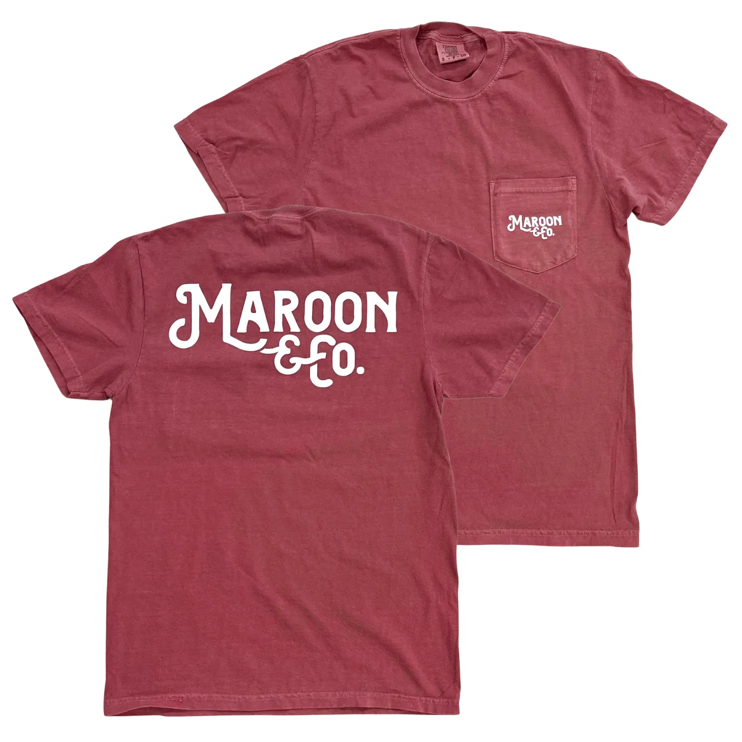 Maroon & Co Pocket Tee – Brick